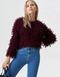 Serenity knitted cardigan with fringe