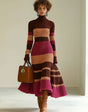 Sylvia turtleneck midi dress