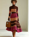Sylvia turtleneck midi dress