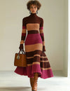 Sylvia turtleneck midi dress