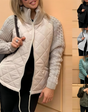 Aura Knitted Patchwork Puffer Jacket