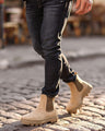 Men's Boots - Beige Suede - 113