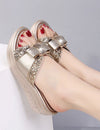 Sandals with wedge heel
