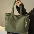 Tilda – Ribbed shopper with drawstring details