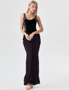 Lunara dress with mesh patchwork