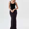 Lunara dress with mesh patchwork