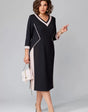 Alexa™ elegant V-neck dress