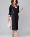 Alexa™ elegant V-neck dress