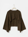 Knitted cape top