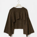 Knitted cape top