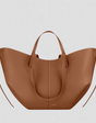 Pernilla – Slim-fit tote bag with pleats on the side