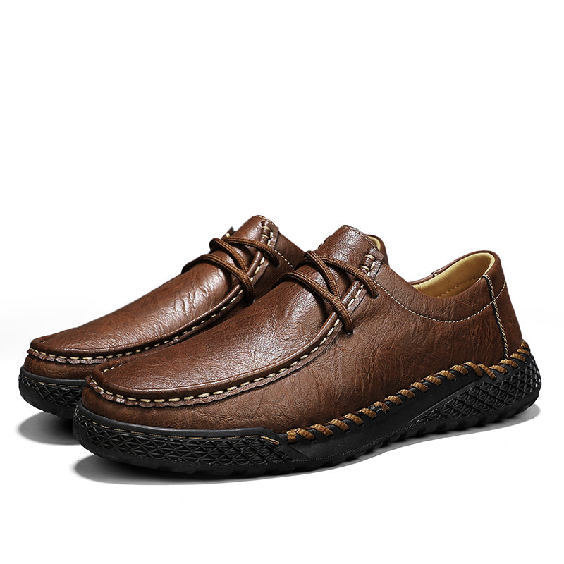 Men's real leather loafers, casual shoes