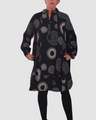Haydie™ Casual Dress with Lapel and Geometric Print