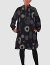 Haydie™ Casual Dress with Lapel and Geometric Print