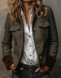 Cool jacket with collar and long sleeves