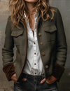 Cool jacket with collar and long sleeves