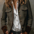 Cool jacket with collar and long sleeves