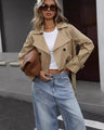Hilde - Stylish short trench coat