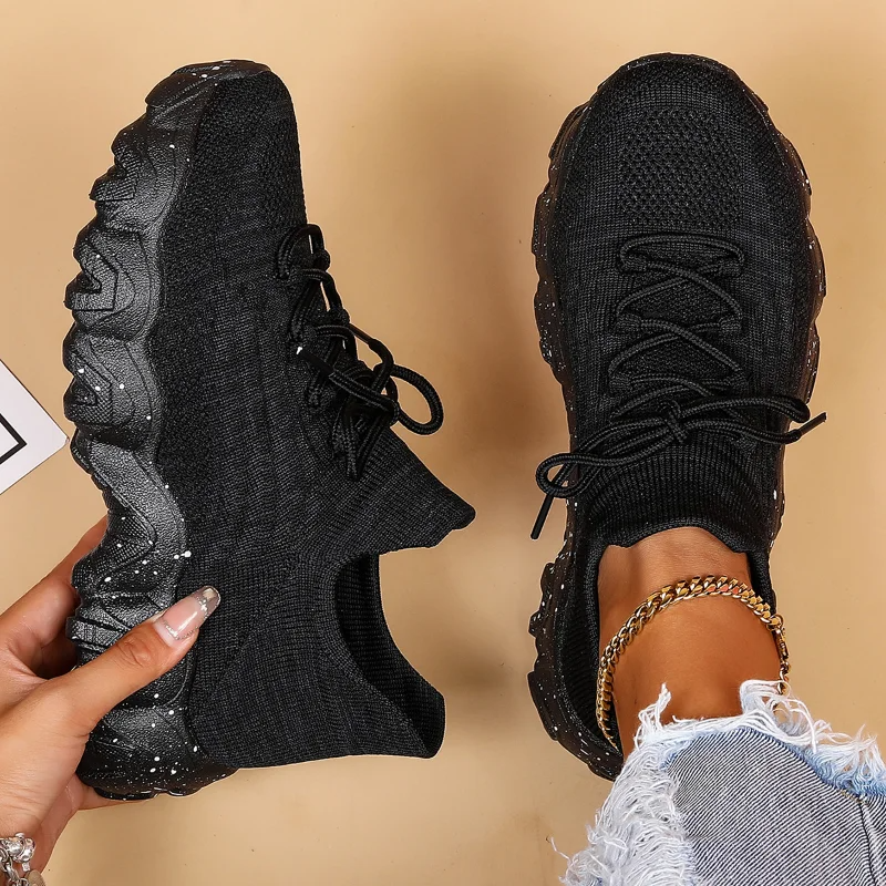 Stylish lace-up women's sneakers