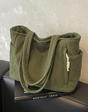 Tilda – Ribbed shopper with drawstring details