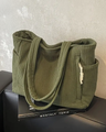 Tilda – Ribbed shopper with drawstring details