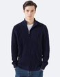 TAEBAEK Cable-knit Jumper with Zip
