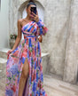 Blue and pink