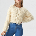 Serenity knitted cardigan with fringe