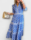 Sophia | Chain Pattern Midi Dress
