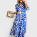 Sophia | Chain Pattern Midi Dress