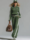 Green retro two-piece set