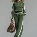 Green retro two-piece set