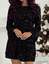 CLEMENTINE™ - Sparkly party dress with long sleeves