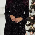 CLEMENTINE™ - Sparkly party dress with long sleeves