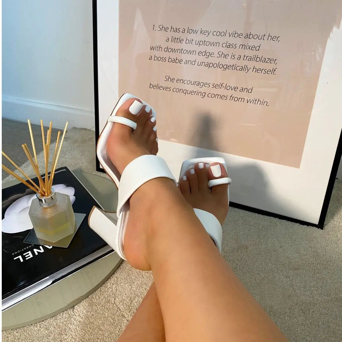 Insta Heels with Toe Ring