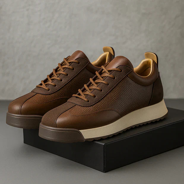 Men's leather sneakers, suitable for everyday wear