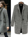Olive | Long wool coat