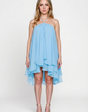Elegant halter dress with ruffles
