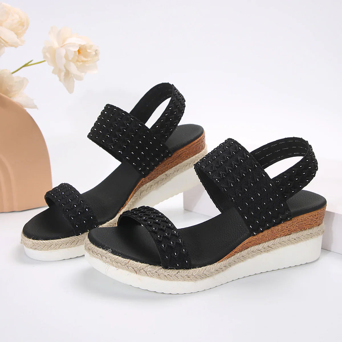 Summery wedge sandals