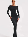 Poppy | Deep V-neck Maxi Dress