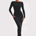 Poppy | Deep V-neck Maxi Dress
