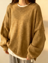 The oversized fleece sweater