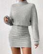 POPPY™ - Minimalist ribbed turtleneck dress