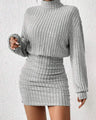 POPPY™ - Minimalist ribbed turtleneck dress
