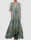 Olyvia™ Elegant long dress with floral print