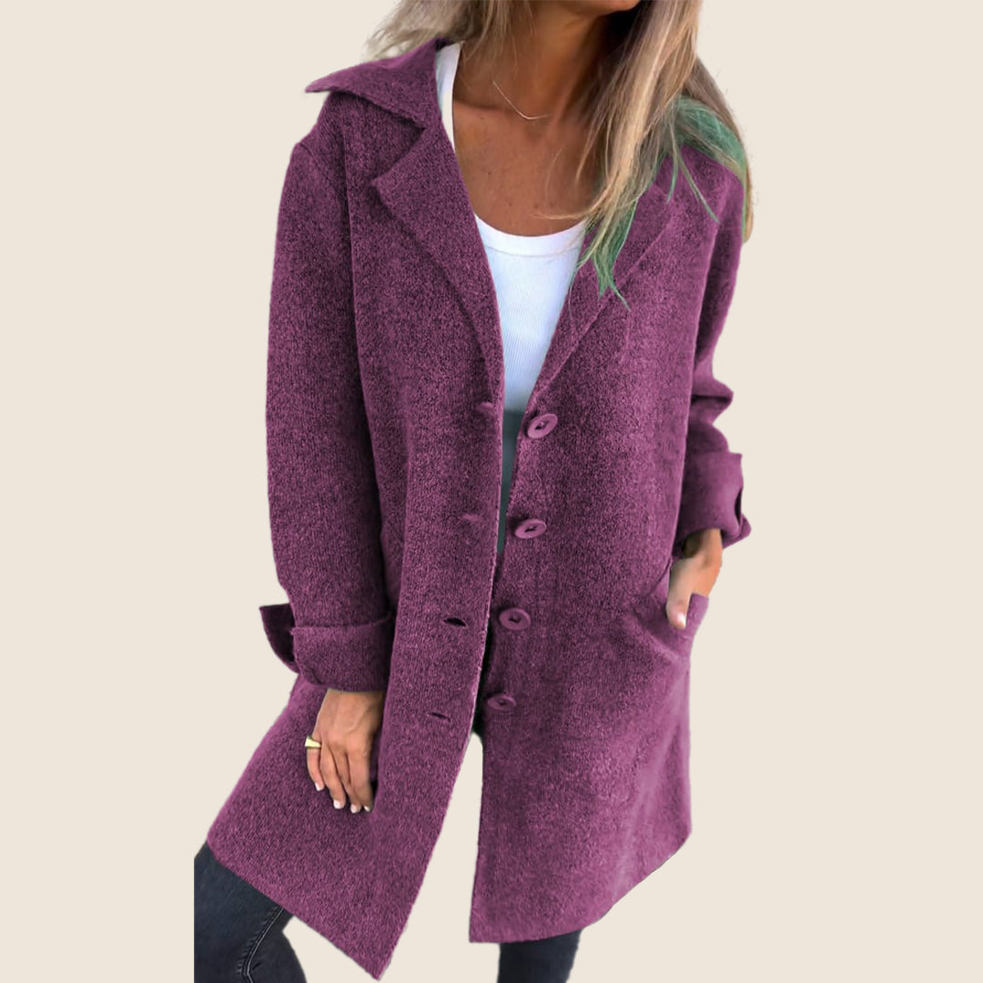 Amy | Soft button-up jacket
