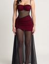 Serenity Élan mesh maxi dress