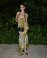 Halterneck leopard print dress