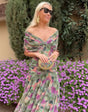 European mesh holiday dress