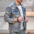 Men's retro denim jacket